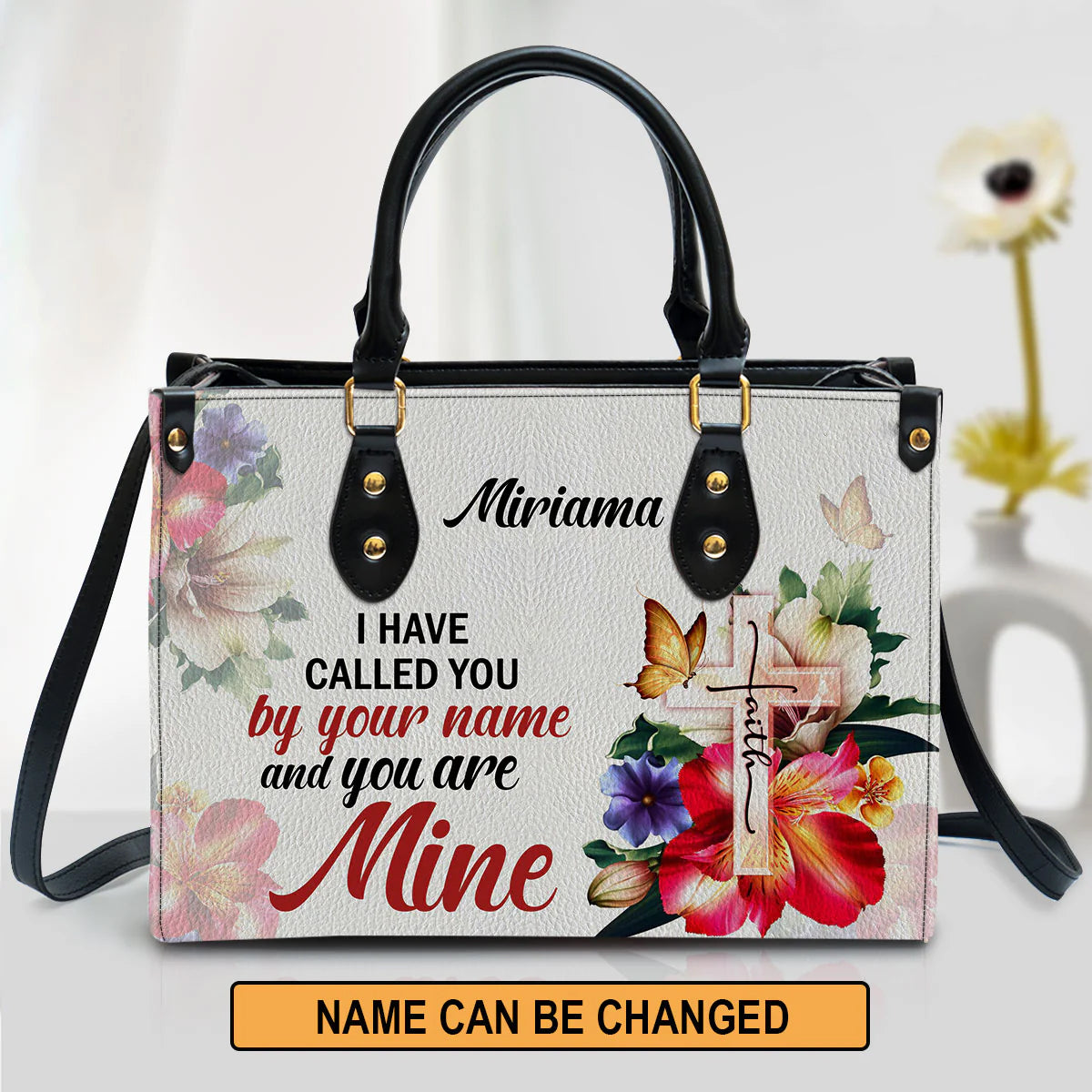 Christianart Handbag, I Have Called You By Your Name Isaiah 43:1, Personalized Gifts, Gifts for Women. - Christian Art Bag