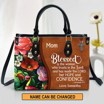 Christianart Handbag, Blessed Is The Woman Who Trusts In The Lord, Personalized Gifts, Gifts for Women. - Christian Art Bag