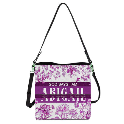 Personalized Christian Bucket Bag – Personalized Leather Bucket Bag with Custom Name & Bible Verse Meaning