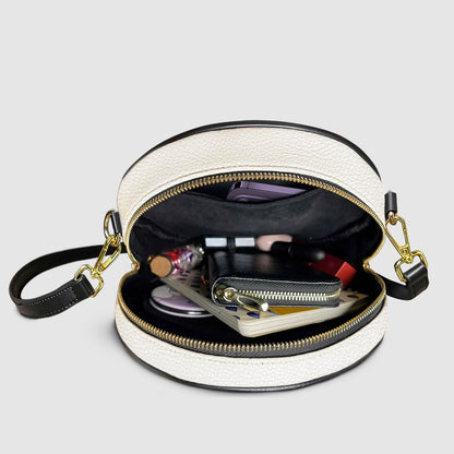 Personalized Leather Circle Bag with Bible Verses & Name Letters – CHRISTIANARTBAG