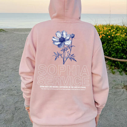 Personalized Flower T-Shirt with Name & Value | Inspirational Quotes Tee | Meaningful Gift for Her & Him