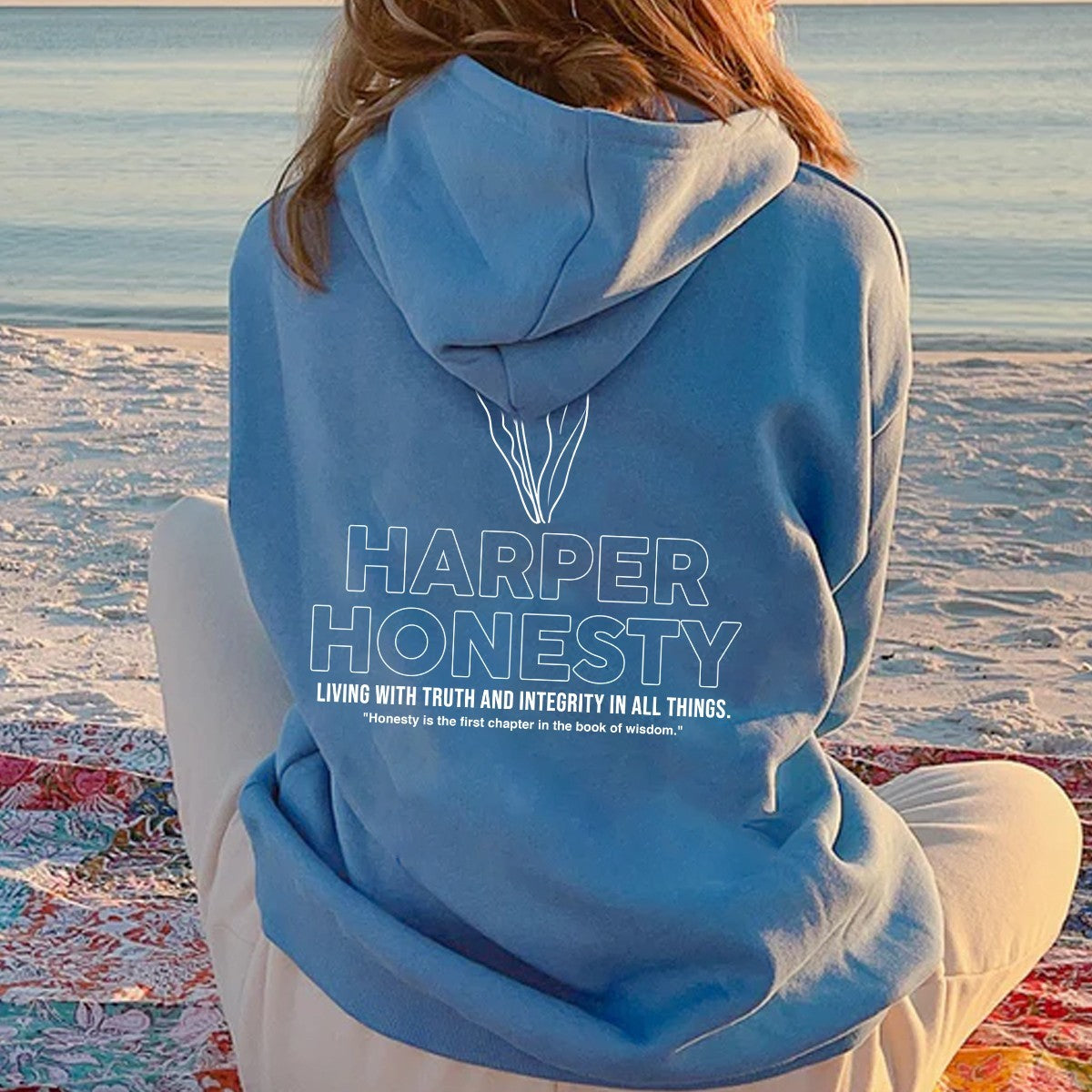 Personalized Flower T-Shirt & Hoodie with Name and Value – Custom Inspirational Apparel