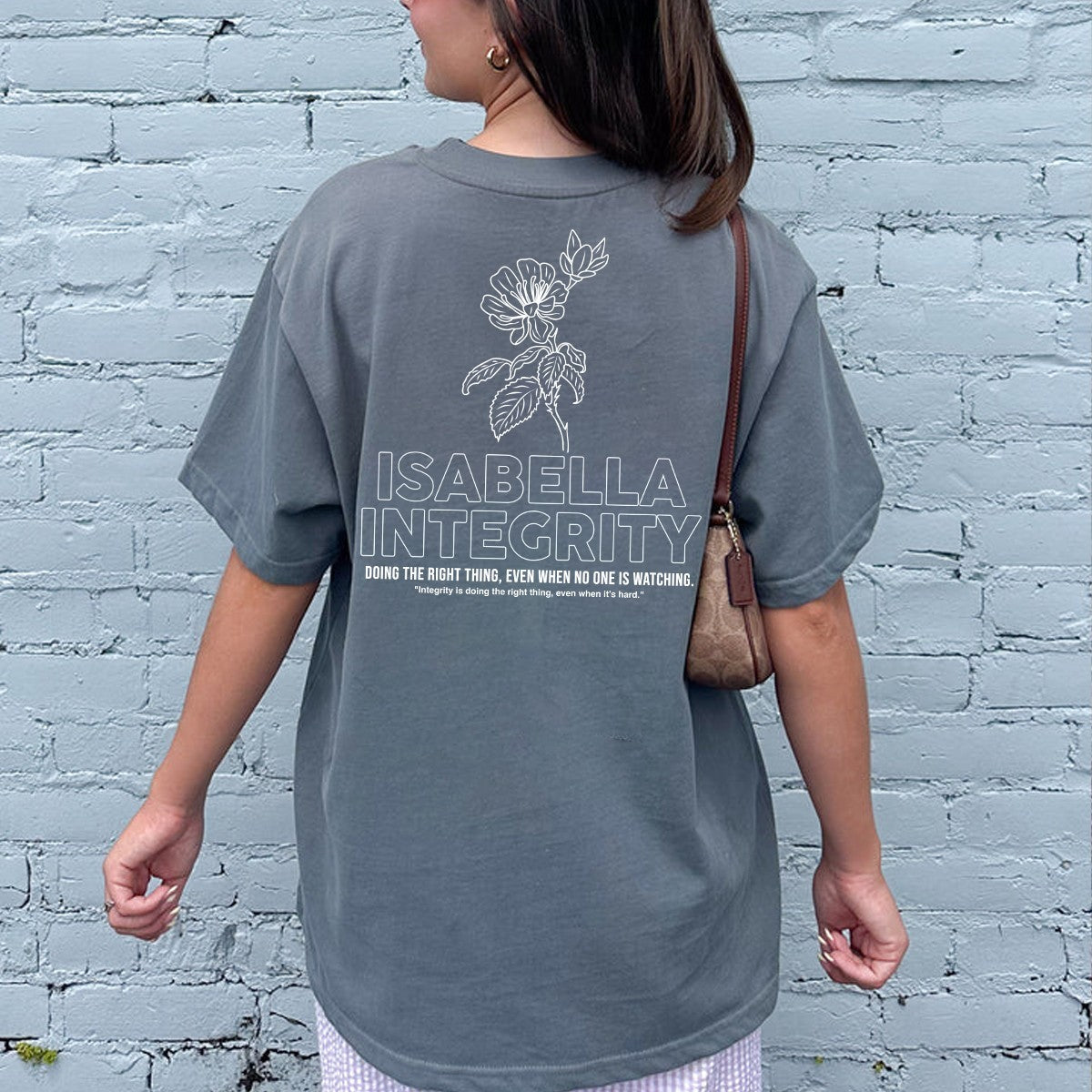 Personalized Flower T-Shirt & Hoodie with Name and Value – Custom Inspirational Apparel