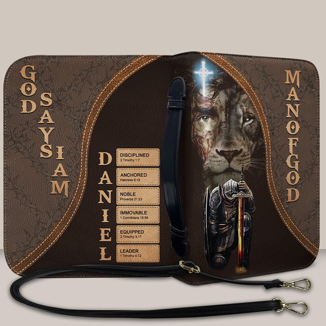 Personalized Bible Cover – Custom Name with Bible Verses That Reflect Your Identity | CHRISTIANARTBAG
