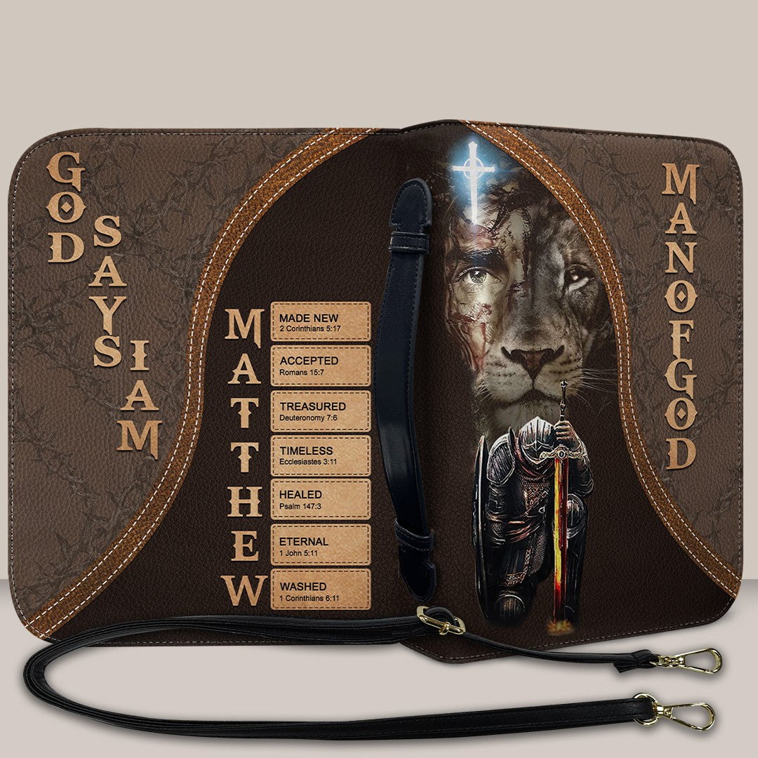 Personalized Bible Cover – Custom Name with Bible Verses That Reflect Your Identity | CHRISTIANARTBAG