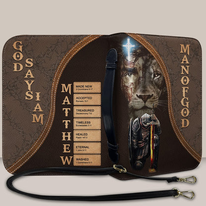 Personalized Bible Cover – Custom Name with Bible Verses That Reflect Your Identity | CHRISTIANARTBAG