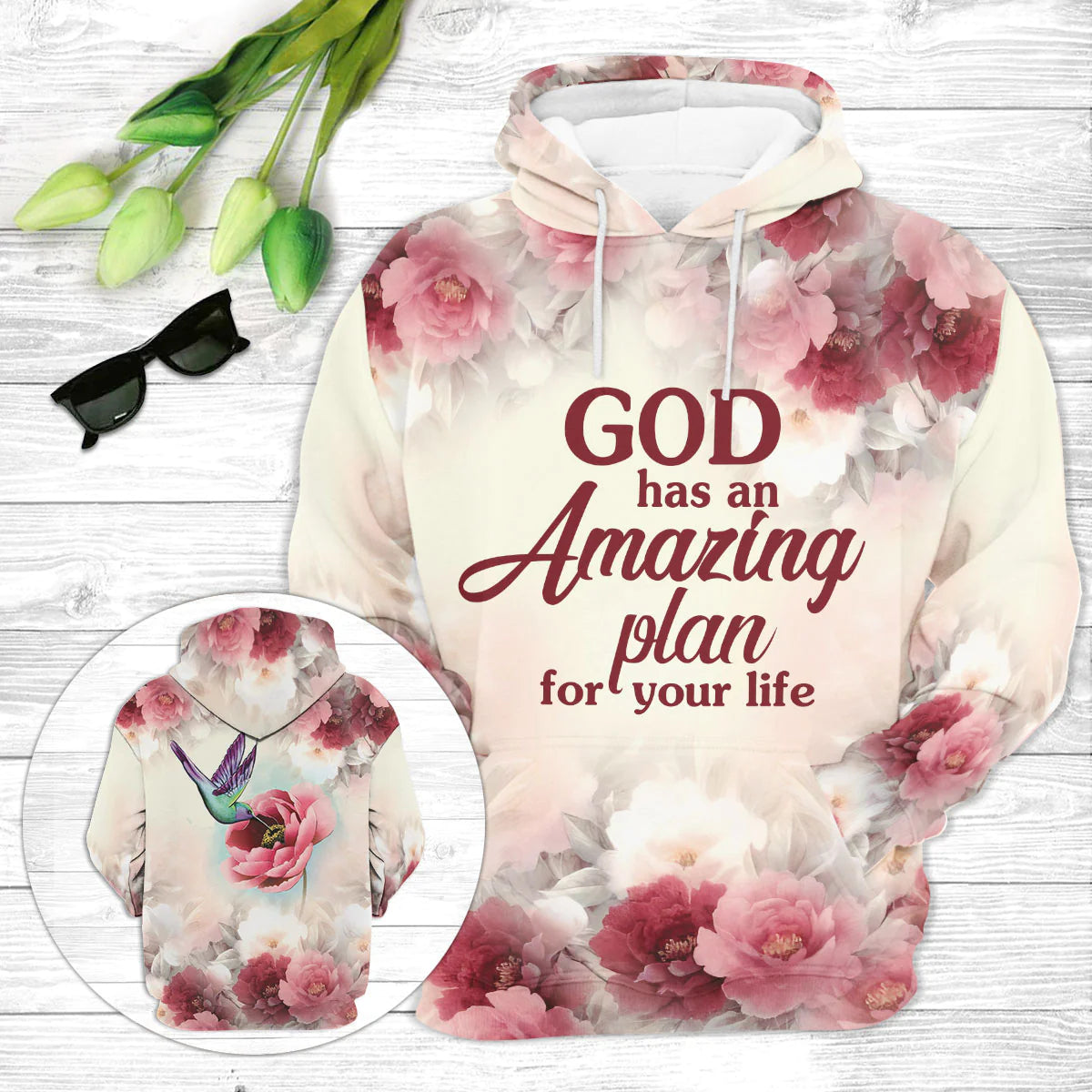 Christianartbag Clothing, God Has An Amazing Plan For Your Life, Christian 3D T-Shirt, Christian 3D Hoodie, Christian 3D Sweater, Unisex 3D T-Shirt. - Christian Art Bag