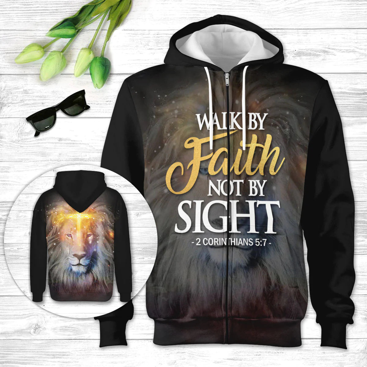 Christianartbag Clothing, Walk By Faith, Not By Sight, Christian 3D T-Shirt, Christian 3D Hoodie, Christian 3D Sweater, Unisex 3D T-Shirt. - Christian Art Bag