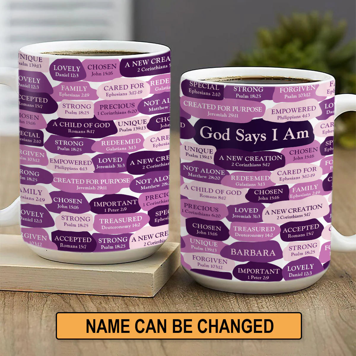 Christianartbag Drinkware, God Says I AM, Personalized Mug, Tumbler, Personalized Gift. - Christian Art Bag