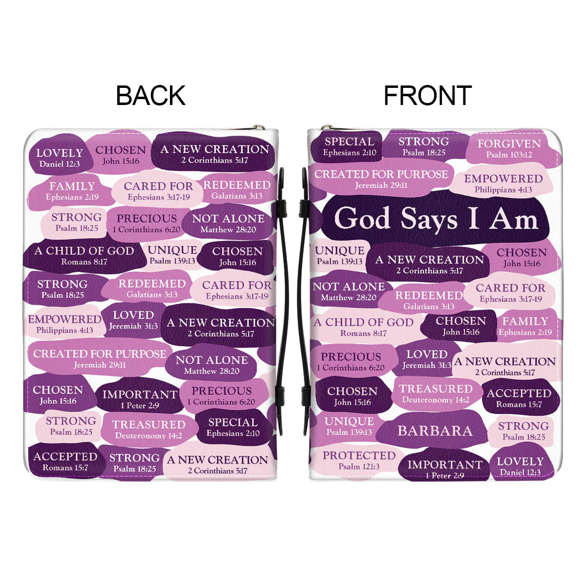 Christianart Bible Cover, What God Says About You, Personalized Gifts for Pastor. Gifts For Women. - Christian Art Bag