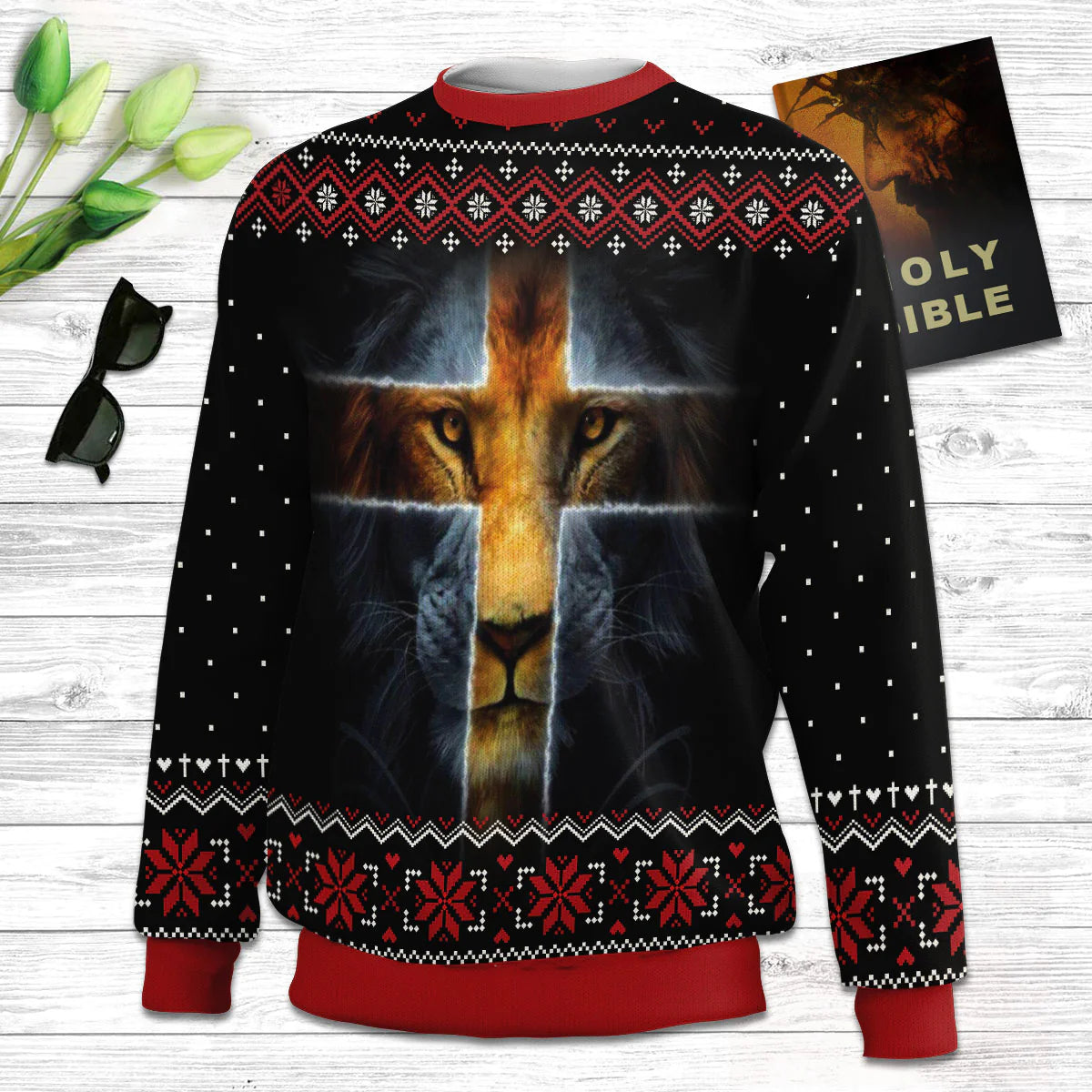 Christianartbag 3D Sweater, My God‘s Not Dead, He’s Surely Alive, Unisex Sweater, Christmas Gift. - Christian Art Bag