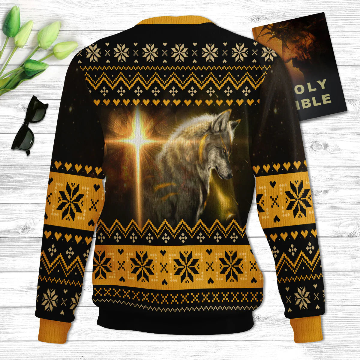 Sweater hot sale 3d wolf