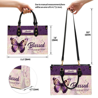 Christianart Handbag, Personalized Hand Bag, Blessed Is The One Who Trusts In The Lord Jeremiah 17:7, Personalized Gifts, Gifts for Women. - Christian Art Bag