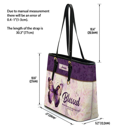 Christianart Handbag, Personalized Hand Bag, Blessed Is The One Who Trusts In The Lord Jeremiah 17:7, Personalized Gifts, Gifts for Women. - Christian Art Bag