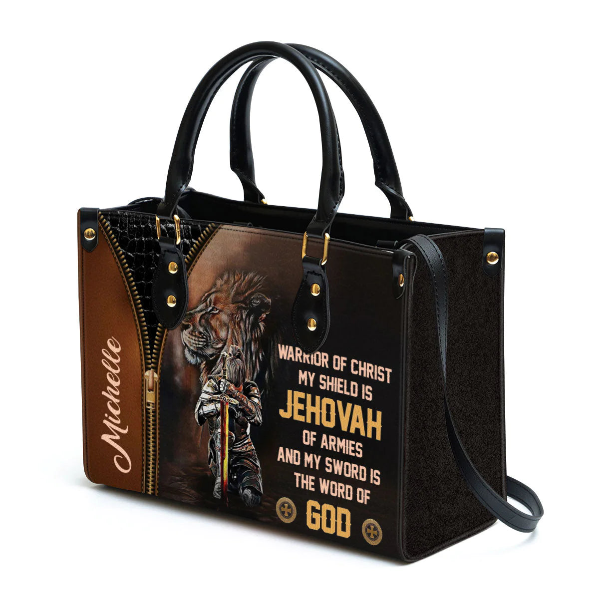 Christianartbag Handbag, Warrior Of Christ Beautiful, Personalized Gifts, Gifts for Women, Christmas Gift. - Christian Art Bag