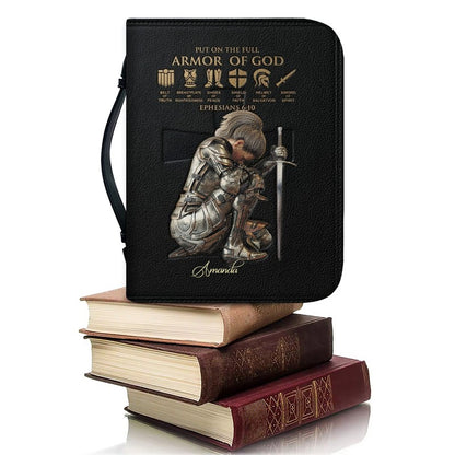 Personalized Armor of God Bible Cover Case | Custom Name & Color - CHRISTIANARTBAG 01082826