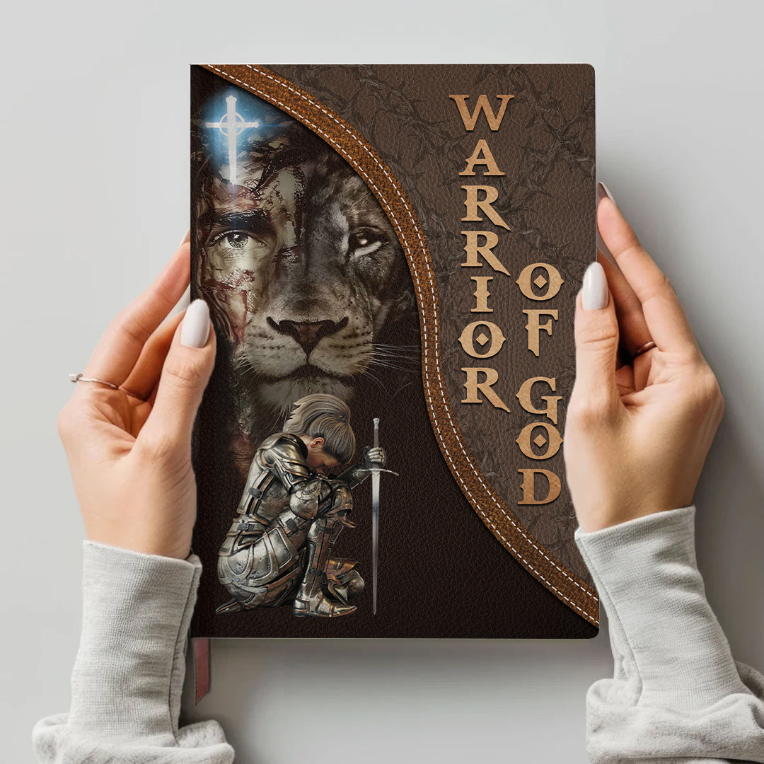 Personalized Armor of God Leather Notebook – Custom Name & Skin Tone – Each Letter Linked to a Bible Verse