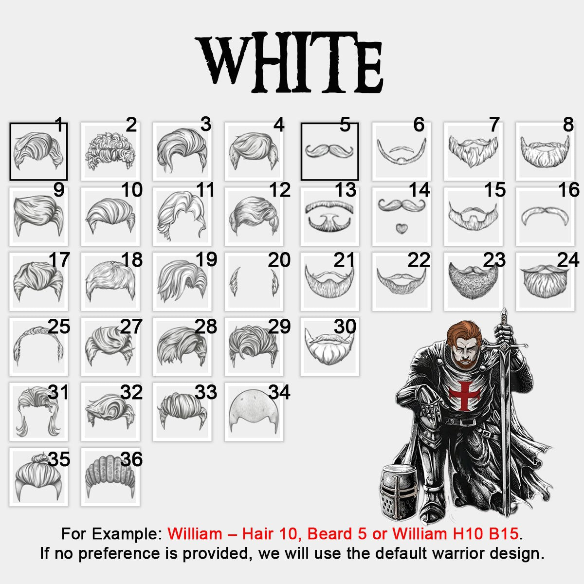 Personalized Christian Hawaiian Shirt – Custom Name, Hair & Beard Style Warrior of Christ Design