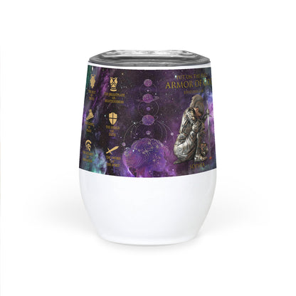 Christianartbag Drinkware, Put On The Full Armor Of God Personalized Tumbler With Handles, Personalized Tumbler With Handles, Tumbler, Christmas Gift, CABDR 01210124.