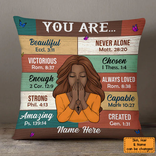 Christianartbag Pillow, You Are Pillow, Personalized Throw Pillow, Christian Gift, Christian Pillow, Christmas Gift, CABPL03100923. - Christian Art Bag
