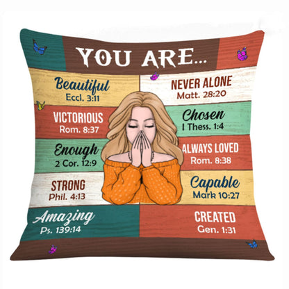 Christianartbag Pillow, You Are Pillow, Personalized Throw Pillow, Christian Gift, Christian Pillow, Christmas Gift, CABPL03100923. - Christian Art Bag