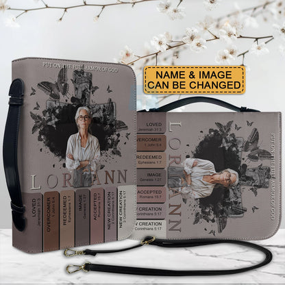 CHRISTIANARTBAG Bible Cover - Uncover the sacred meaning of your name - Custom Name and Image - Personalized Bible Cover, CABBBCV011608