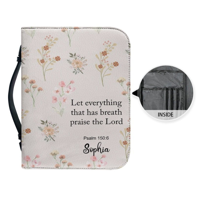 CHRISTIANARTBAG Bible Covers - Lat Everything That Has Breath Praise The Lord Psalm 150:6 - CABBBCV01060624