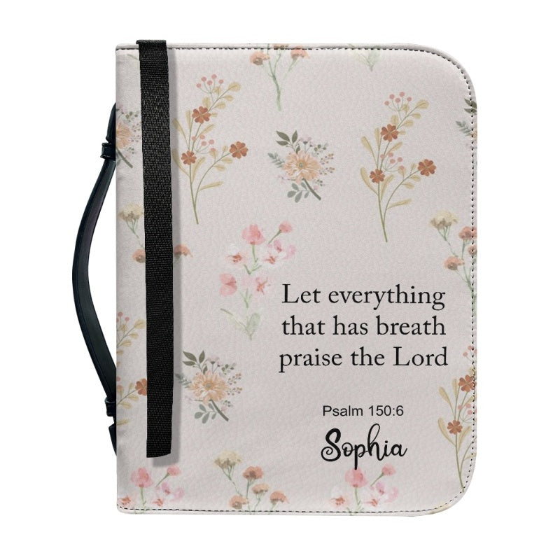 CHRISTIANARTBAG Bible Covers - Lat Everything That Has Breath Praise The Lord Psalm 150:6 - CABBBCV01060624