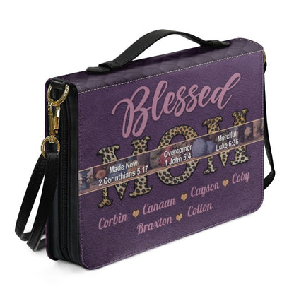 CHRISTIANARTBAG Bible Cover - Uncover the sacred meaning of your name - Blessed MOM - Blessed NANA - Personalized Bible Cover, CABBBCV01150924.