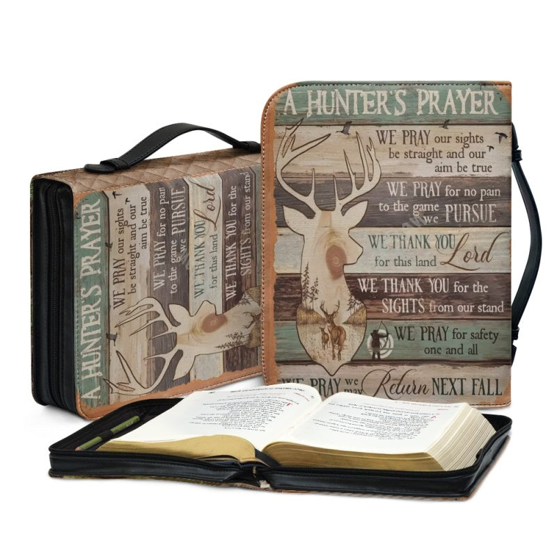 Christianartbag Bible Cover, Gone Hunting Back Soon To Go Fishing Bible Cover, Personalized Bible Cover, Hunting Bible Cover, Christian Gifts, CAB03171123. - Christian Art Bag