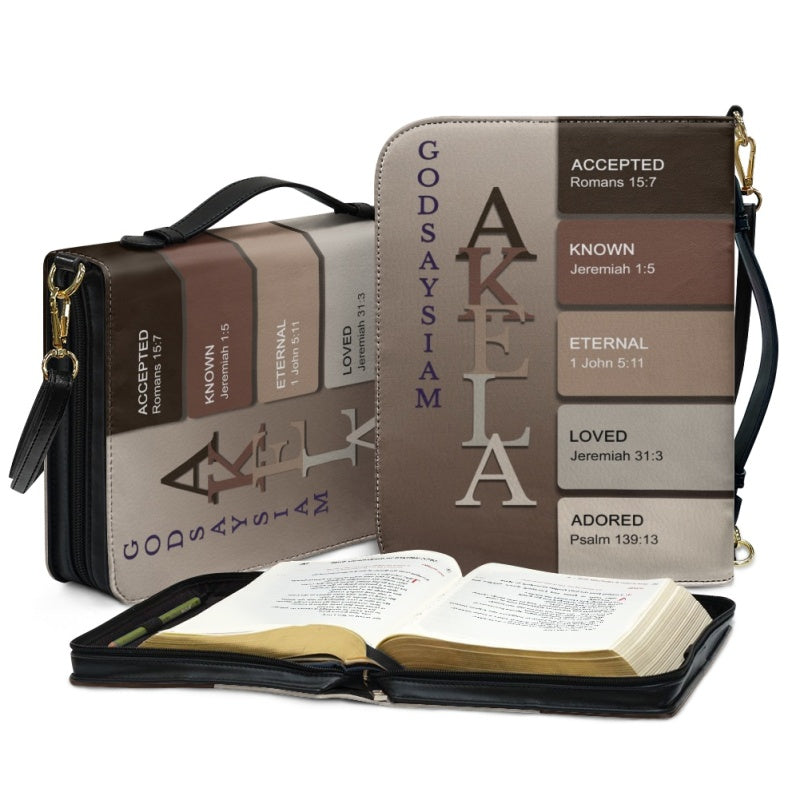 CHRISTIANARTBAG Bible Cover Organic Earth - Uncover the sacred meaning of your name - Personalized Bible Cover, CABBBCV14131124.