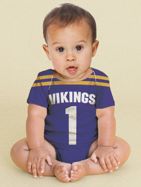 Baby Football Jersey Bodysuit unwearable Personalized