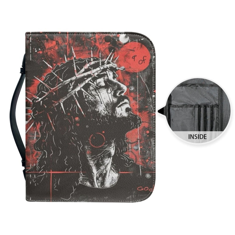 CHRISTIANARTBAG Bible Cover - Jesus Saves Ephesians - Personalized Bible Cover, CABBBCV01060924.