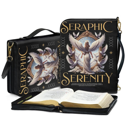 CHRISTIANARTBAG Bible Cover - Seraphic Serenity Ephesians - Personalized Bible Cover, CABBBCV02060924.