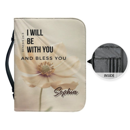 CHRISTIANARTBAG Bible Cover - I Will Be With You - The Lord Is My Shepherd - Personalized Bible Cover, CABBBCV01200924.