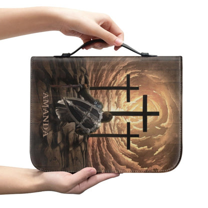 CHRISTIANARTBAG Bible Covers - With GOD All Things Are Possible Matthew 19 26 - Warrior Bible Cover - CABBBCV01020524.