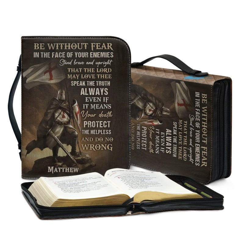Christianartbag Bible Cover, Be Without Fear Bible Cover, Personalized Bible Cover, Christ Cross Dove Bible Cover, Christian Gifts, CAB04041123. - Christian Art Bag