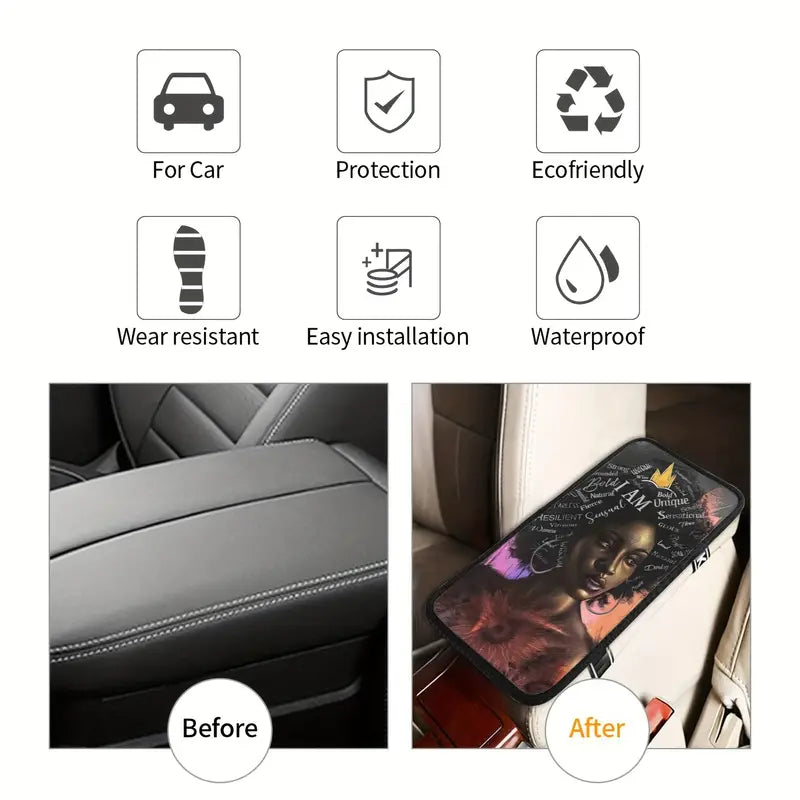 Christianartbag Armrest Accessories Car, Enhance Comfort and Protect Your Armrest with the Butterfly Center Console Armrest Pad, CAB01260923. - Christian Art Bag