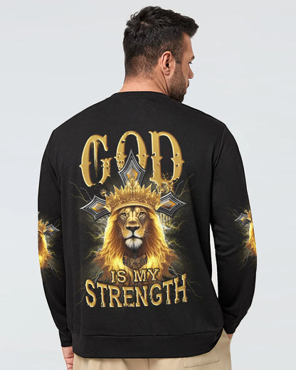 Christianartbag 3D T-Shirt For Men, God Is My Strength Men's All Over Print Shirt, Christian T-Shirt, Christian 3D T-Shirt, Unisex T-Shirt, CAB1011223. - Christian Art Bag