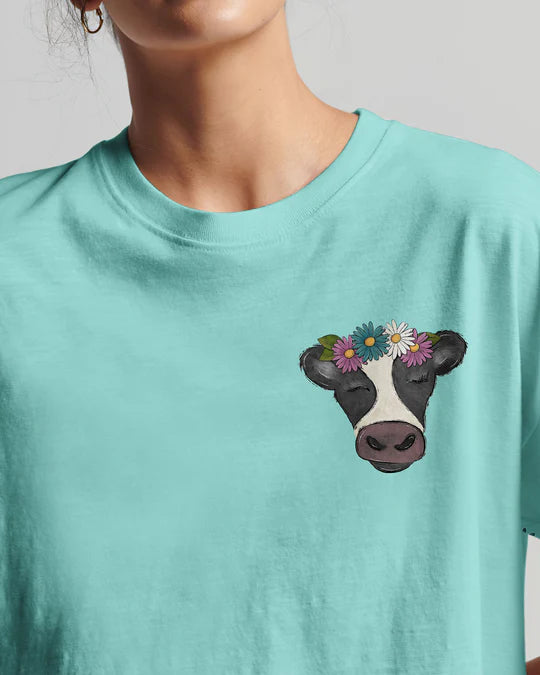 Christianartbag 3D T-Shirt For Women, The Joy Of The Lord Cow Women's All Over Print Shirt, Christian Shirt, Faithful Fashion, 3D Printed Shirts for Christian Women - Christian Art Bag