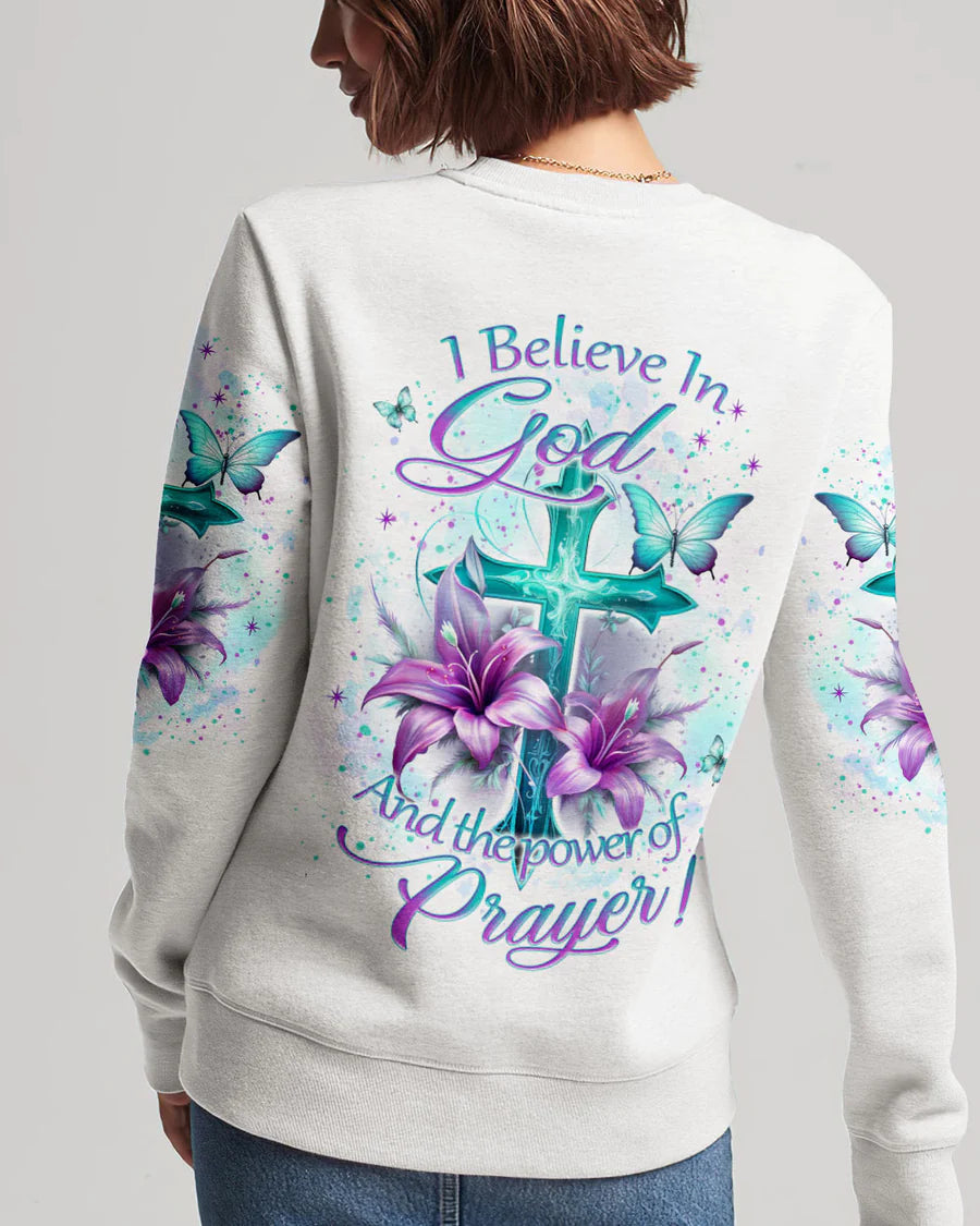 Christianartbag 3D T-Shirt For Women, I Believe In God Women's All Over Print Shirt, Christian Shirt, Faithful Fashion, 3D Printed Shirts for Christian Women, CABDS01261223 - Christian Art Bag