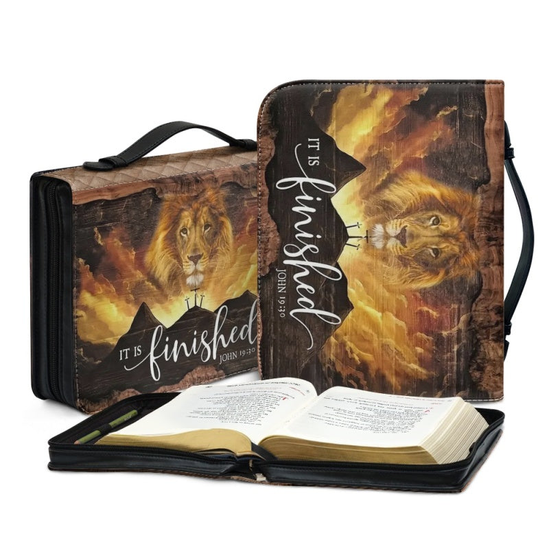 Christianartbag Bible Cover, To My Dad Bible Cover, Personalized Bible Cover, Hunting Lion Bible Cover, Christian Gifts, CAB06171123. - Christian Art Bag