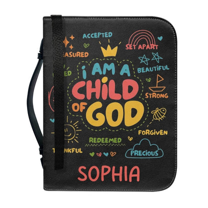 Christianartbag Bible Cover, I Am Child Of GOD Bible Cover, Personalized Bible Cover, Bible Cover For Children, Christian Gifts, CAB02060124. - Christian Art Bag