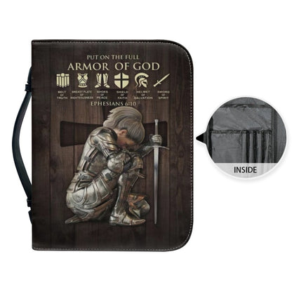 CHRISTIANARTBAG Bible Cover - Uncover the sacred meaning of your name - Armor of God Bible Cover - Personalized Bible Cover, CABBBCV01080924.