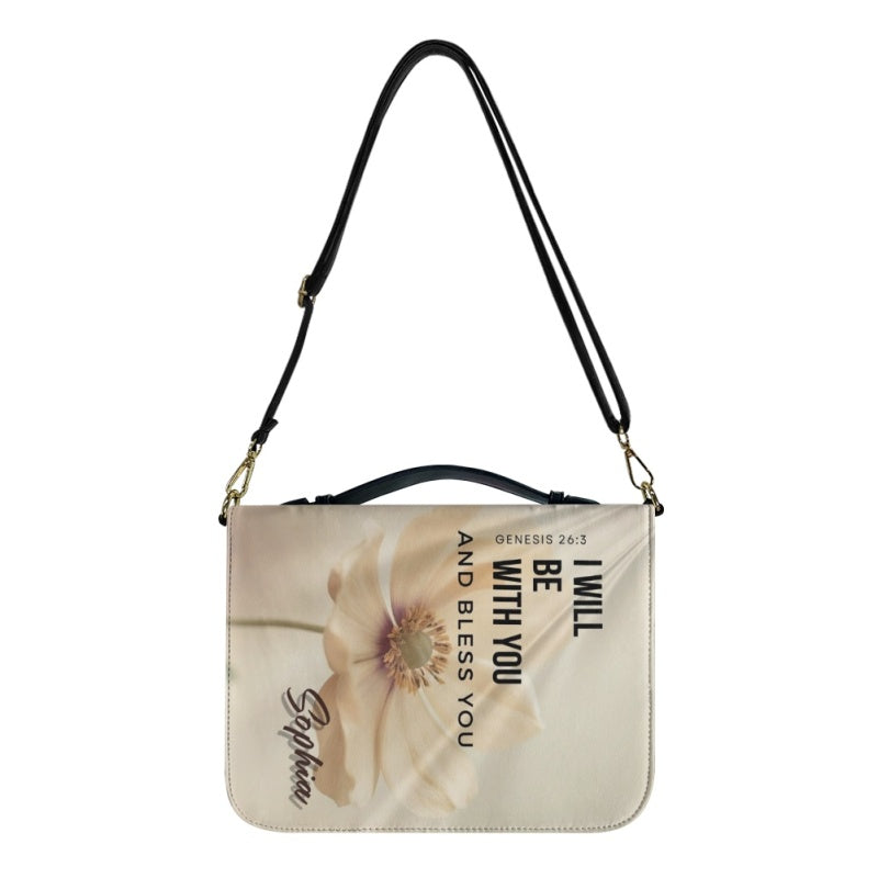 CHRISTIANARTBAG Bible Cover - I Will Be With You - The Lord Is My Shepherd - Personalized Bible Cover, CABBBCV01200924.