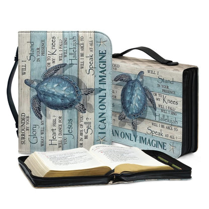 Christianartbag Bible Cover, I Can Only Imagine Bible Cover, Personalized Bible Cover, Turtle Bible Cover, Christian Gifts, CAB14101123. - Christian Art Bag