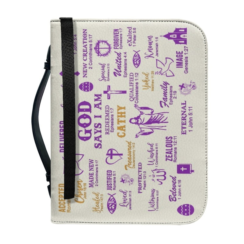 CHRISTIANARTBAG Bible Cover - Uncover the sacred meaning of your name - Personalized Bible Cover, CABBBCV0129924.