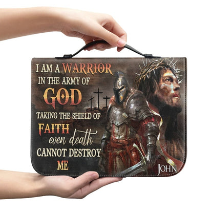 Christianartbag Bible Cover, Warrior In The Army Of GOD Bible Cover, Personalized Bible Cover, Warrior of God Bible Cover, Christian Gifts, CAB25210224.