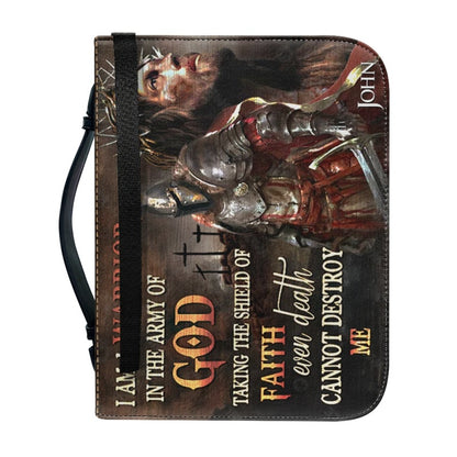 Christianartbag Bible Cover, Warrior In The Army Of GOD Bible Cover, Personalized Bible Cover, Warrior of God Bible Cover, Christian Gifts, CAB25210224.