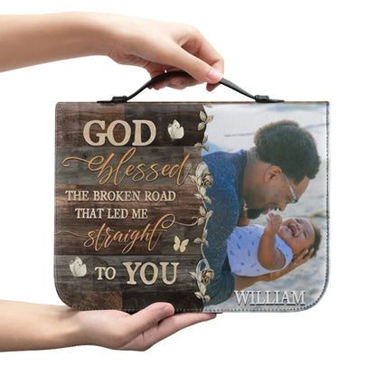 CHRISTIANARTBAG Bible Covers - Custom Name and Photo Bible Cover - GOD Blessed Bible Cover - CABBBCV01310524